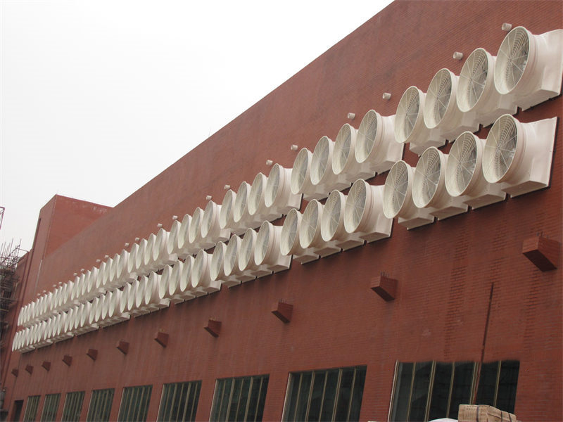 東莞鞋材加工車(chē)間環(huán)境空間通風(fēng)降溫案例